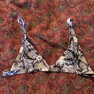 ZAFUL snake swim print top